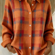 Candela | Veste en Tricot à Carreaux
