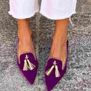 Mocassins Amelie à pompons