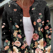 DELAUNAY | Cardigan Noir Fleuri Monique