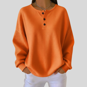 Nessa™ | Sweat-shirt décontracté à col Henley