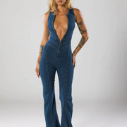 DELAUNAY | Combinaison en Denim Élégante