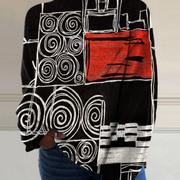 DELAUNAY | Pull Col Montant Graphique Contrasté Florence