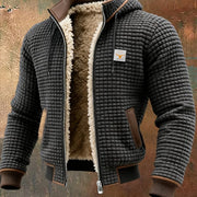 Maximilian | Cardigan homme à fermeture éclair et doublure peluche