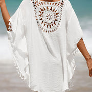 DELAUNAY | Couverture de plage avec pompons Nora
