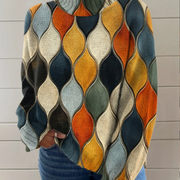 DELAUNAY | Pull Col Montant Vagues Rétro Manon