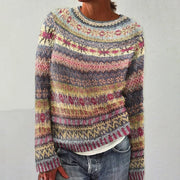 DELAUNAY | Pull Maille Rayures Pastel Nicole