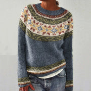 DELAUNAY | Pull Empiècement Jacquard Marie