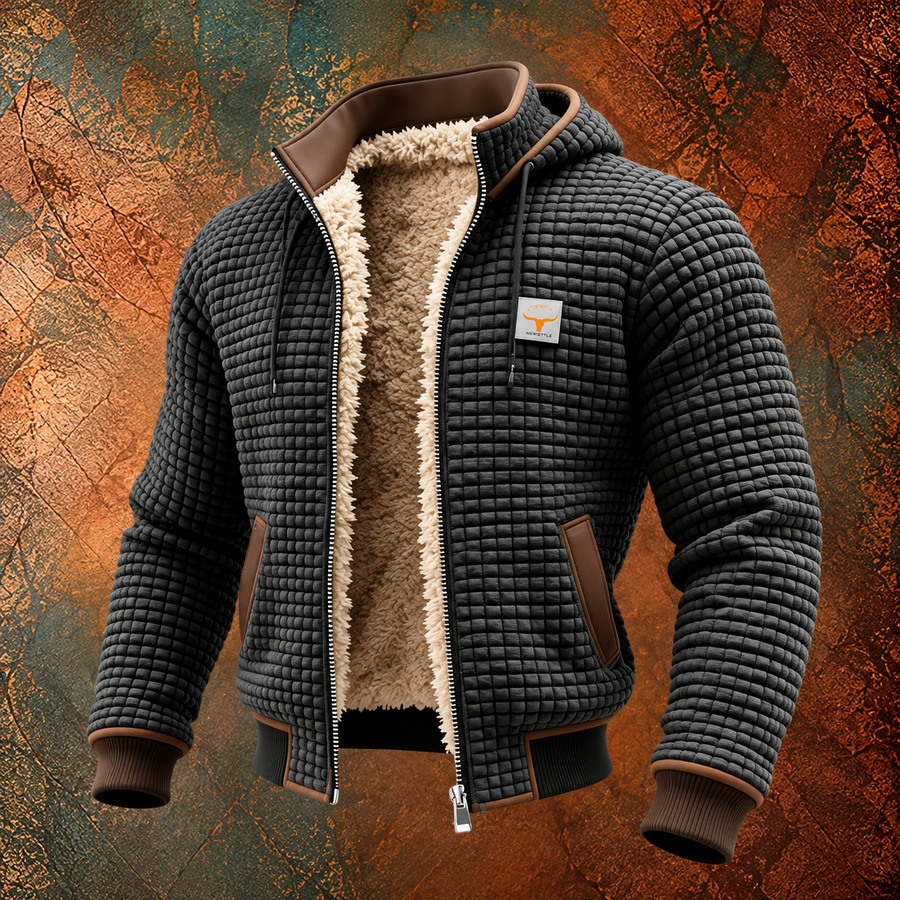 Veste Retrojack à Capuche et Fermeture Éclair