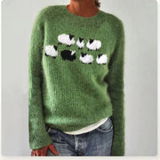 DELAUNAY | Pull Maille Motif Moutons Mathilde