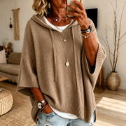 Manon – Poncho Pull Taupe