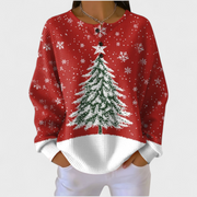 DELAUNAY | Pull Gaufré Sapin Enneigé Marie