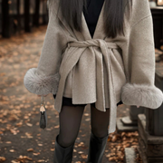 DELAUNAY | Manteau Fourrure Manche