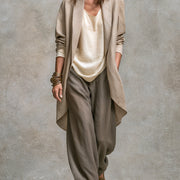 Eliana | Ensemble Trois Pièces Pantalon Large