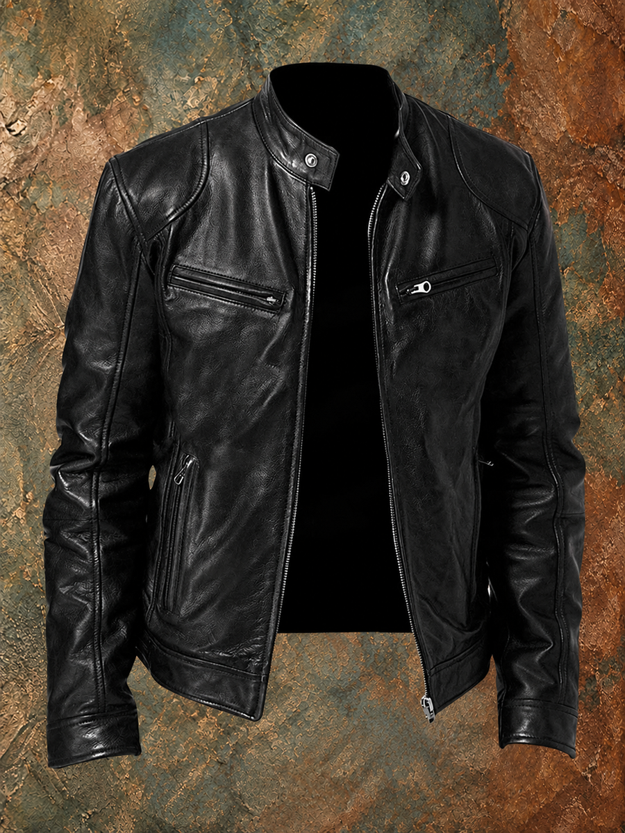 Pieter | Veste en cuir casual