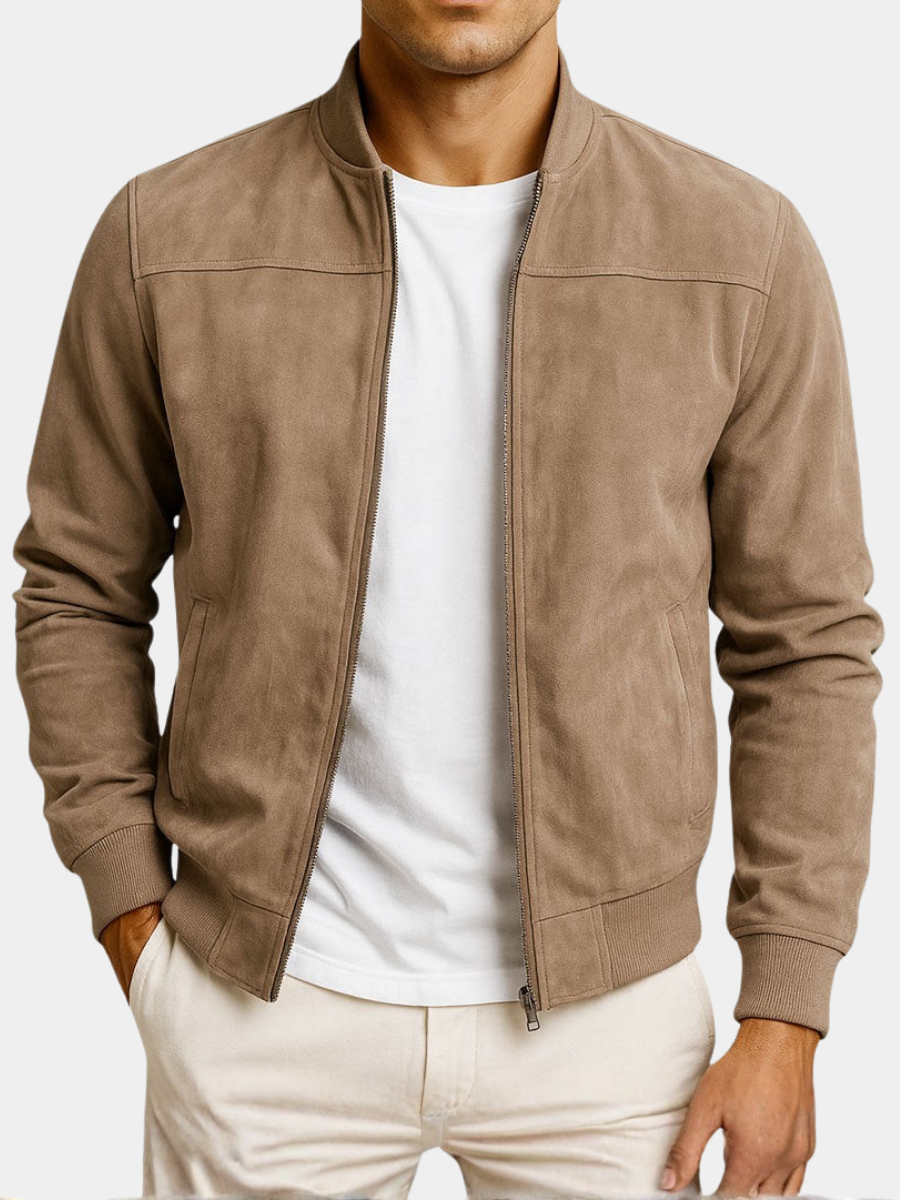 DELAUNAY | Veste en Cuir Suede Urbaine