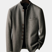 DELAUNAY | Veste en Laine avec Col Droit