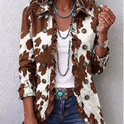 DELAUNAY | Veste Imprimé Vache à Volants Chloé