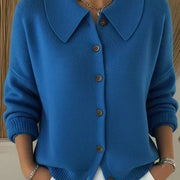 Vega | Gilet en Tricot avec Col Chemise