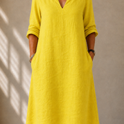 DELAUNAY | Robe Fluide Col V Sylvie
