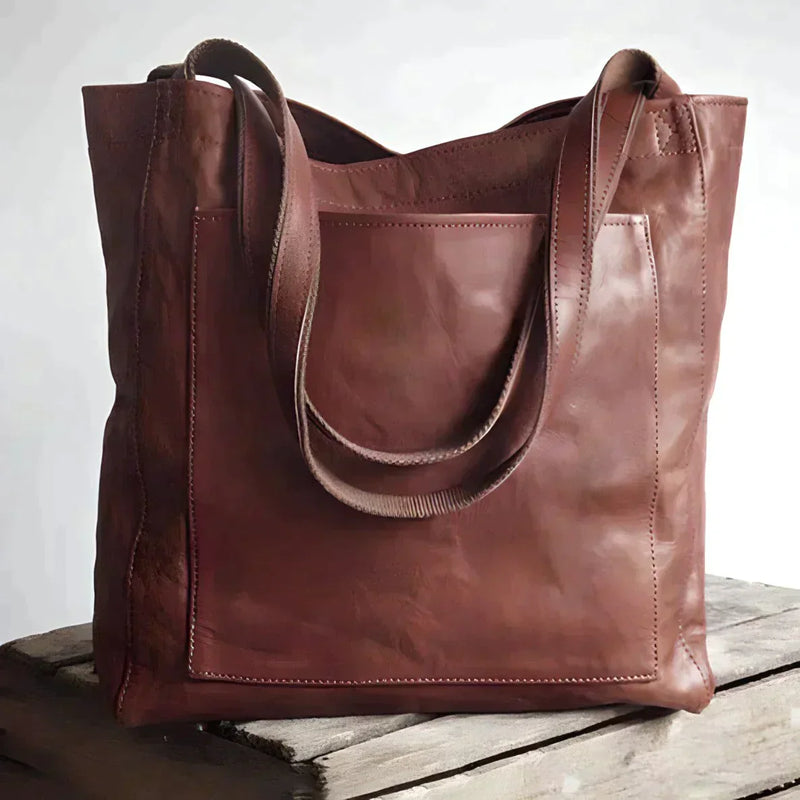DELAUNAY | Cabas en cuir authentique Signature