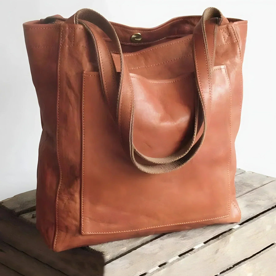 DELAUNAY | Cabas en cuir authentique Signature