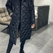Liv™ – Manteau mi-long matelassé et réversible avec doublure léopard