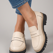 Mocassin Elena — Plateforme Talon Épais