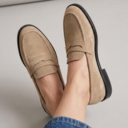 Mocassin Bianca — Penny en Daim
