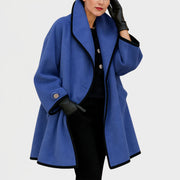 Flora | Manteau oversize à liseré contrasté