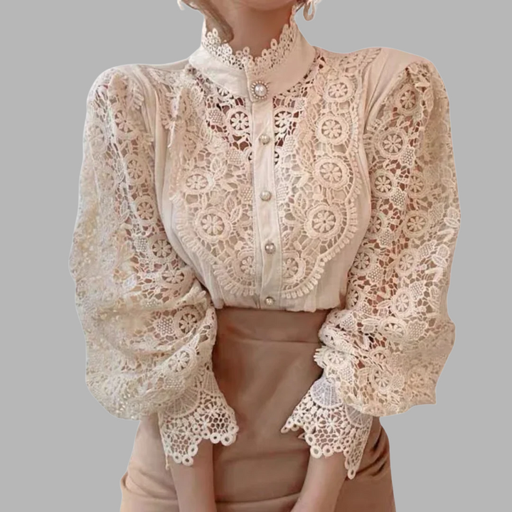 Delaunay | Chemise à manches longues avec dentelle et détails Tove