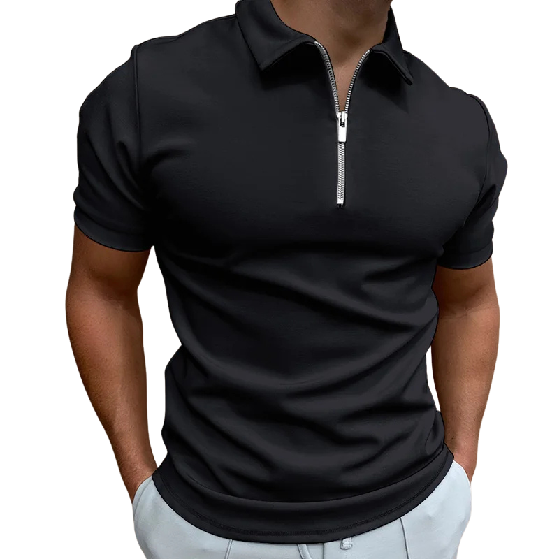 DELAUNAY | Polo Moderne avec Zip Mi-Haut