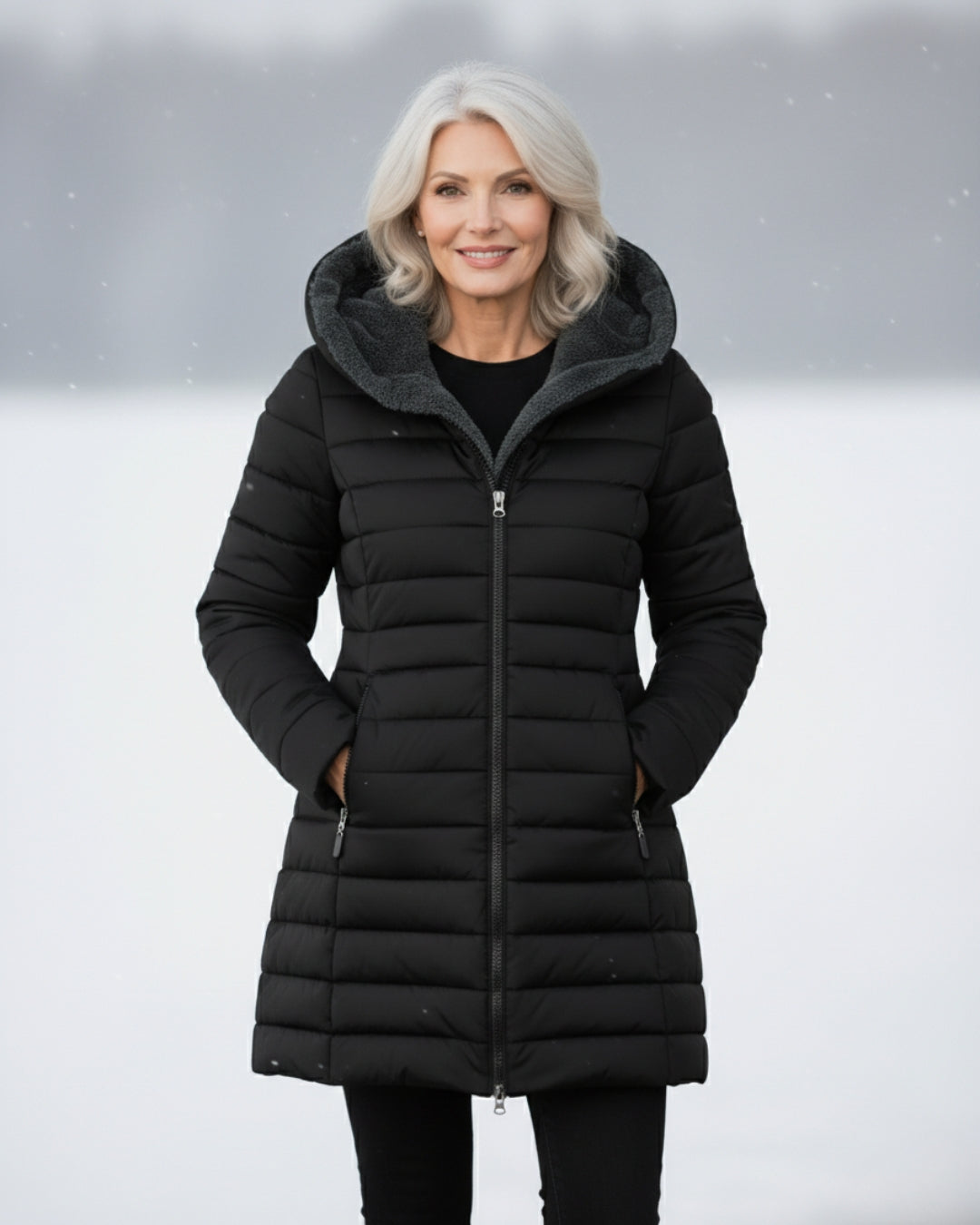 Clair | Manteau Matelassé à Doublure Polaire