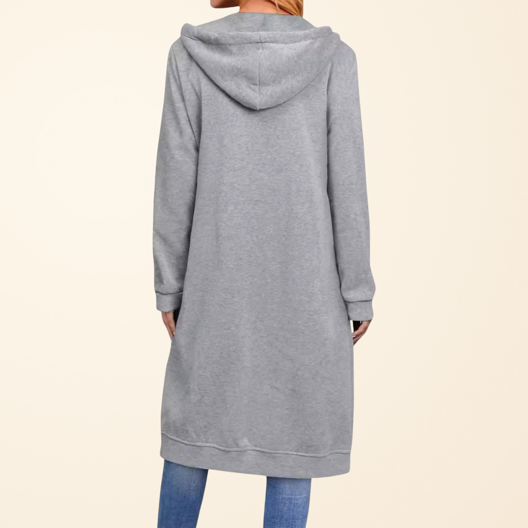 Brixley™ | Cardigan Long avec Fermeture Éclair