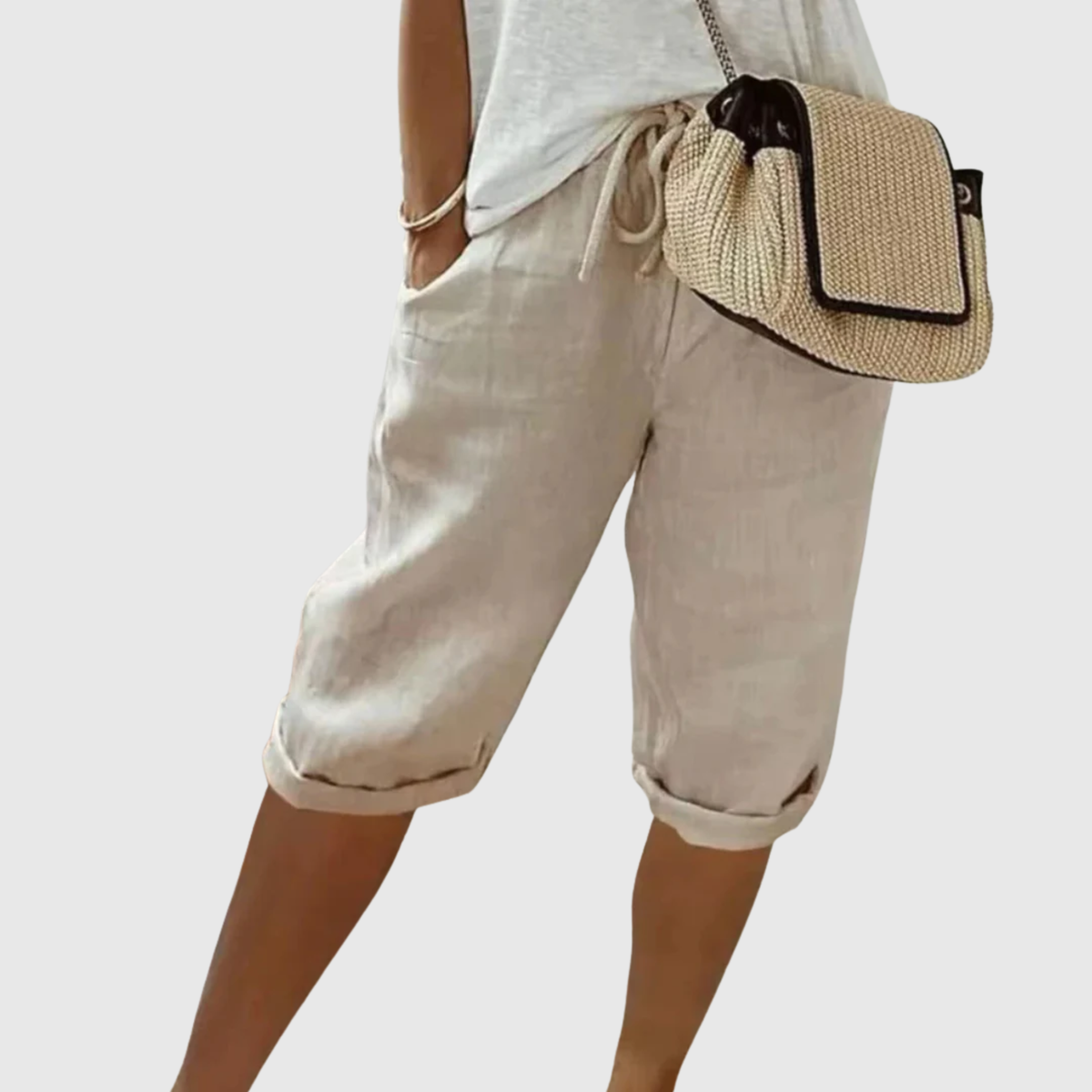 DELAUNAY | Shorts Capri à Cordon Camille