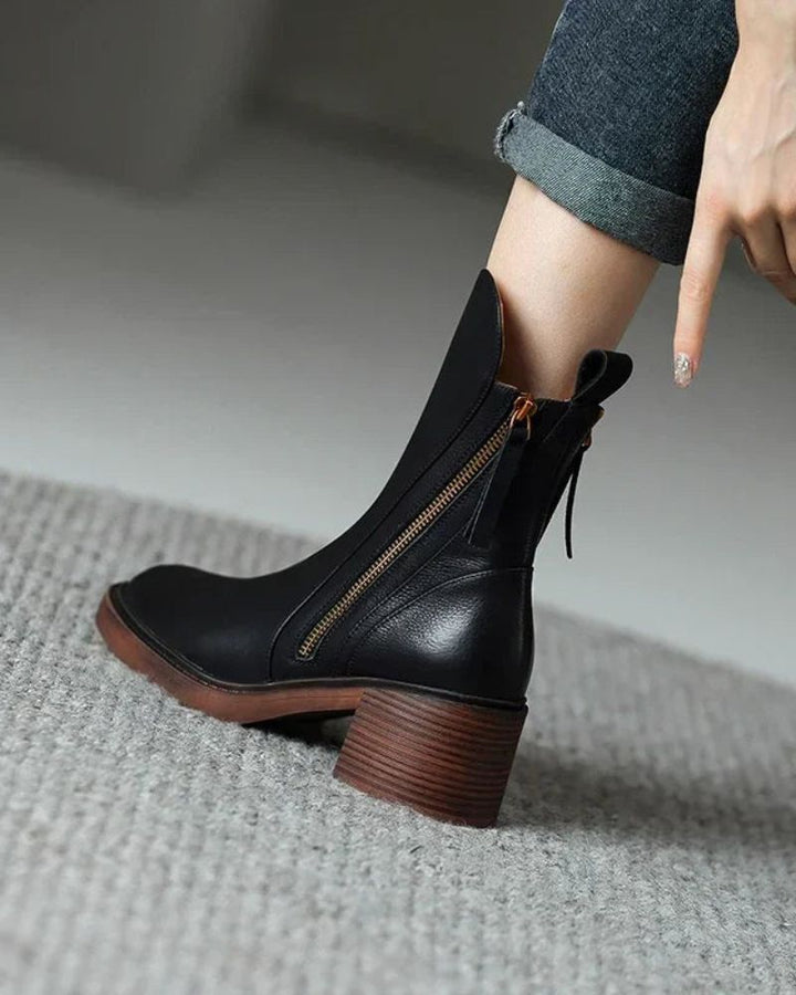 Delaunay | Bottines Zippées Talon Confort Isabelle