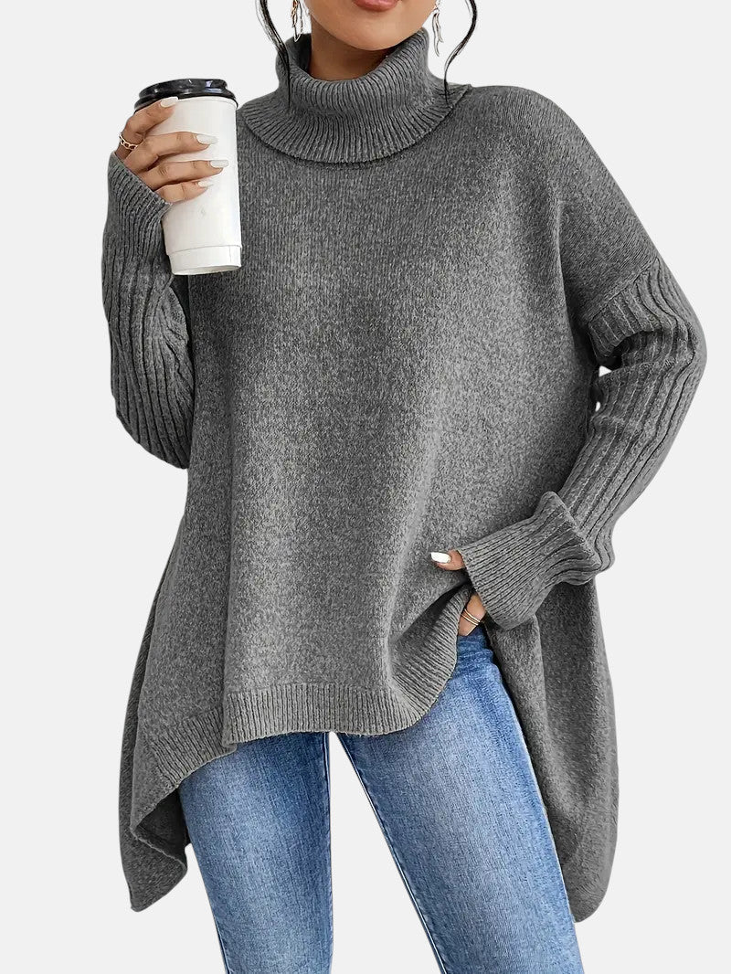 Brigitte | Long Turtle Neck Pullover