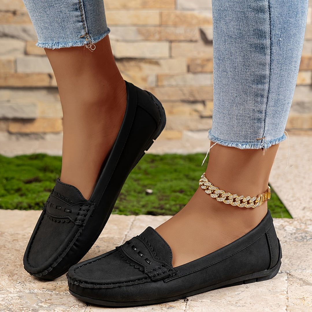Delaunay | Mocassins Effet Daim Festonnés Marie