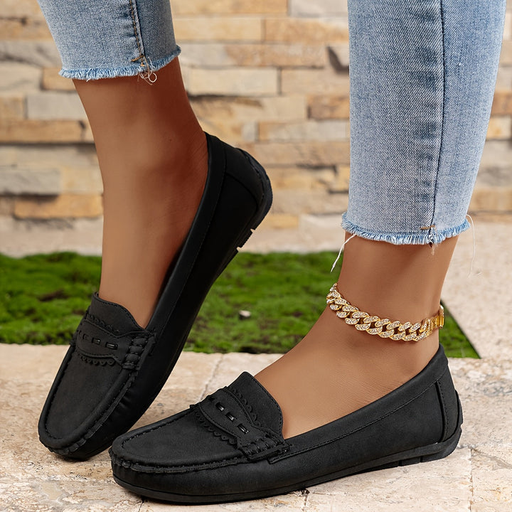 Delaunay | Mocassins Effet Daim Festonnés Marie