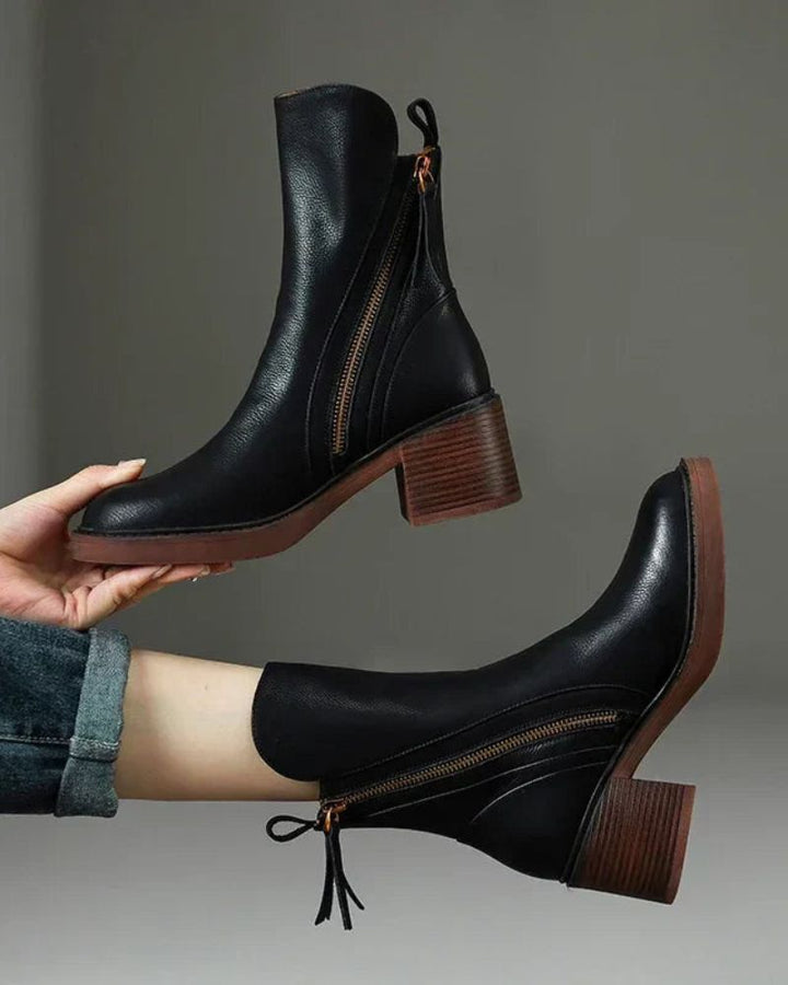 Delaunay | Bottines Zippées Talon Confort Isabelle
