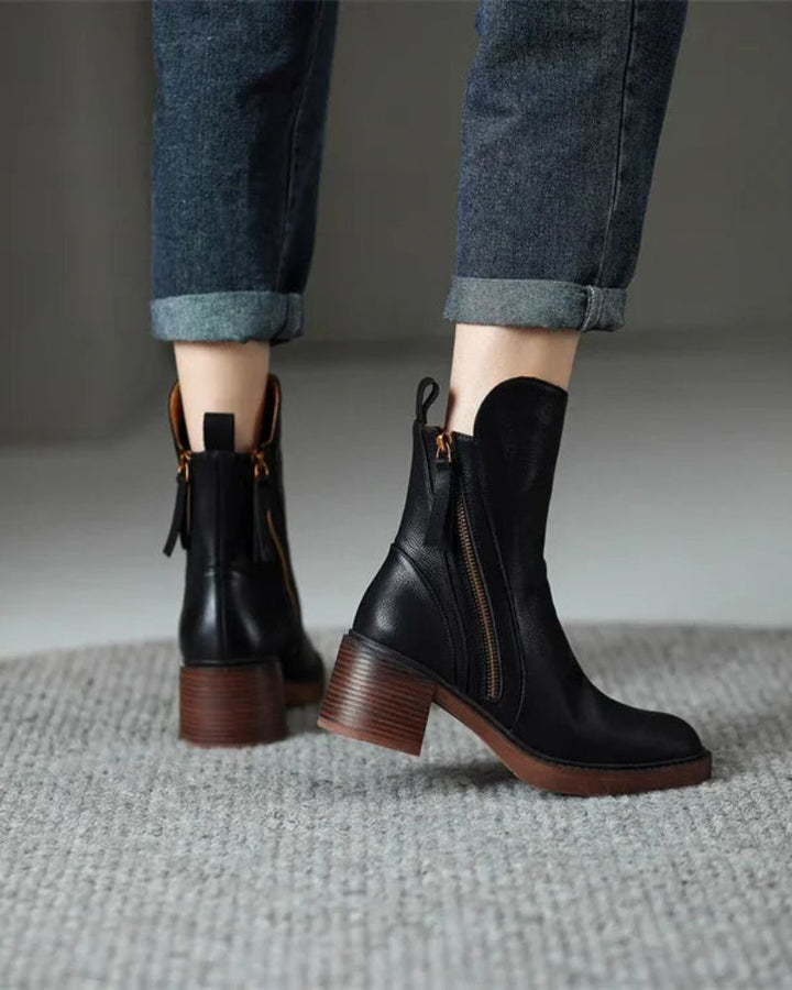 Delaunay | Bottines Zippées Talon Confort Isabelle