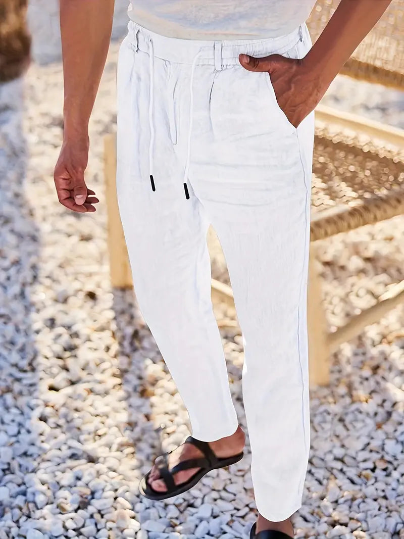 DELAUNAY | Pantalons Larges en Lin avec Cordon