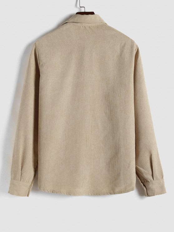 DELAUNAY | Chemise Manches Longues Demi-Boutons pour Homme