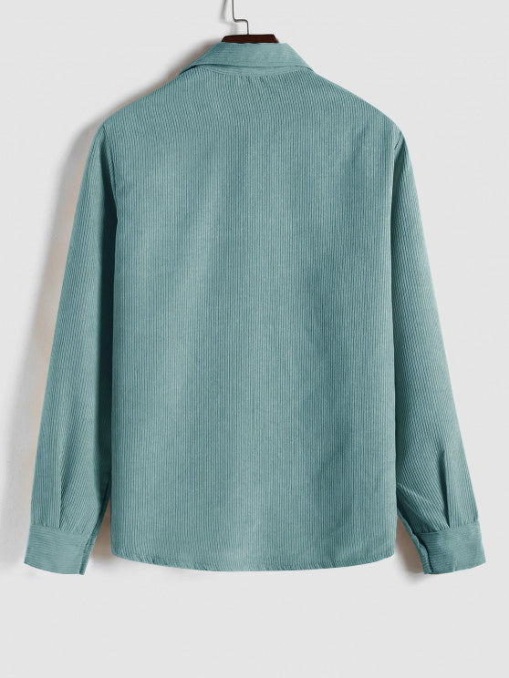 DELAUNAY | Chemise Manches Longues Demi-Boutons pour Homme