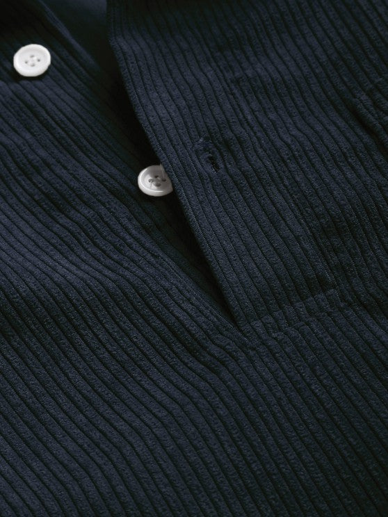 DELAUNAY | Chemise Manches Longues Demi-Boutons pour Homme