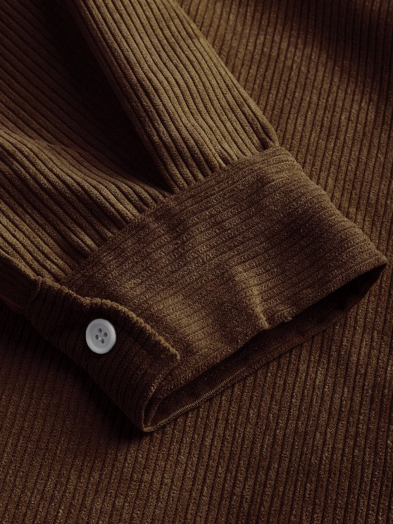 DELAUNAY | Chemise Manches Longues Demi-Boutons pour Homme