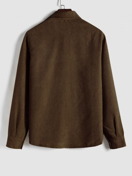 DELAUNAY | Chemise Manches Longues Demi-Boutons pour Homme