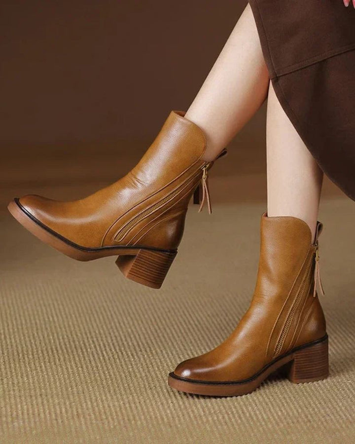 Delaunay | Bottines Zippées Talon Confort Isabelle