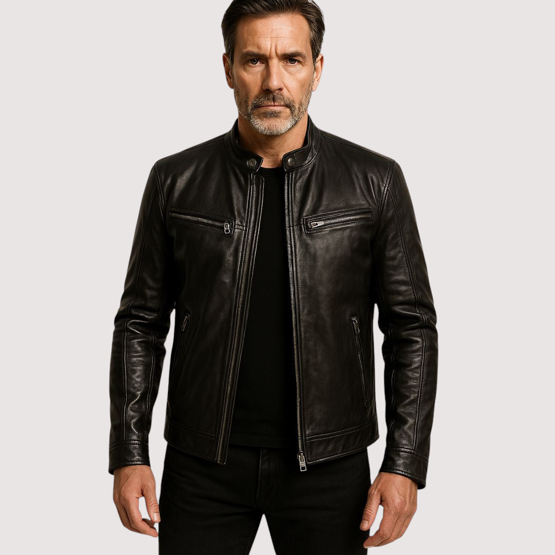 DELAUNAY | Veste en Cuir Haut de Gamme Élégante pour Homme