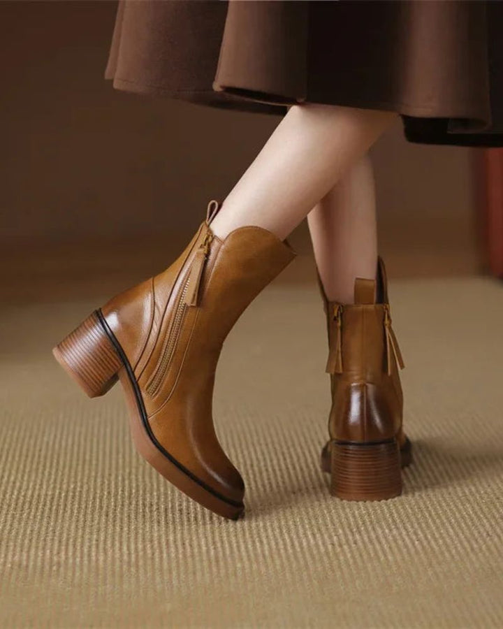 Delaunay | Bottines Zippées Talon Confort Isabelle