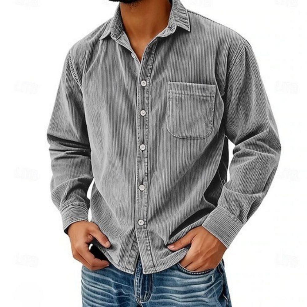 DELAUNAY | Chemise Boutonnée en Velours Côtelé pour Homme